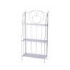 Scaffale 3 ripiani richiudibile in ferro 60,5x28xh.127cm bianco Karnel Kampanj