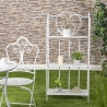 Scaffale 3 ripiani richiudibile in ferro 60,5x28xh.127cm bianco Karnel Försäljning