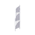 Angoliera 3 ripiani richiudibile in ferro 49x33xh.127cm bianco Veska Rabatter