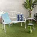 Angoliera 3 ripiani richiudibile in ferro 49x33xh.127cm bianco Veska Försäljning