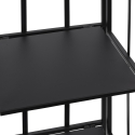 Scaffale da esterno slim 4 ripiani in ferro battuto richiudibile Nuvia Val