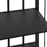 Scaffale da esterno slim 4 ripiani in ferro battuto richiudibile Nuvia Val