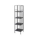 Scaffale da esterno slim 4 ripiani in ferro battuto richiudibile Nuvia Bestånd