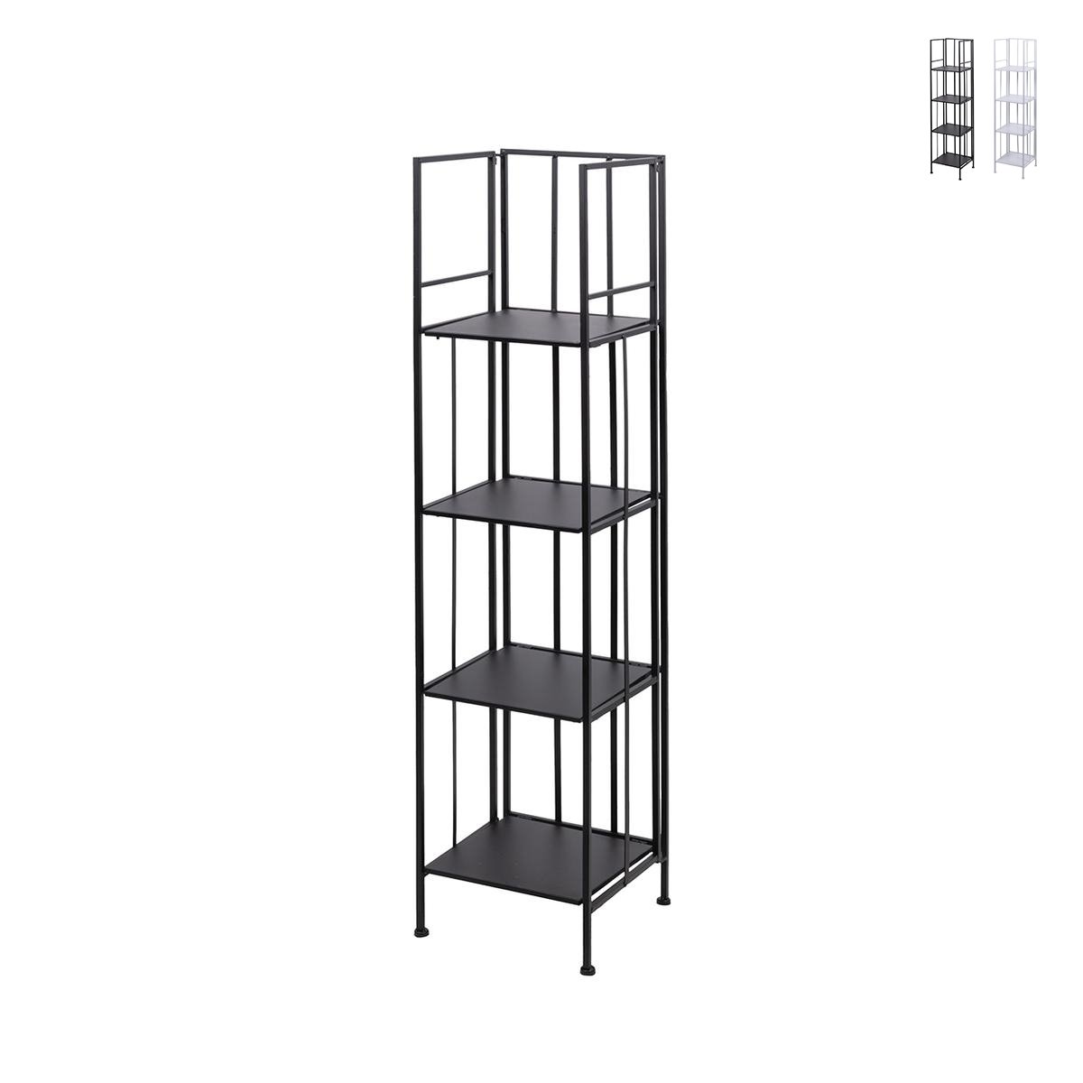 Scaffale da esterno slim 4 ripiani in ferro battuto richiudibile Nuvia Kampanj Scaffale da esterno slim 4 ripiani in ferro battuto richiudibile Nuvia Kampanj