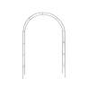 Arco da giardino in ferro 140x240 cm Eden Kampanj