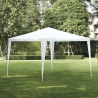 Gazebo 3x3 idrorepellente montaggio rapido con kit bianco Tropico Försäljning