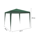 Gazebo 3x3 idrorepellente montaggio rapido con kit bianco Tropico Pris