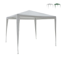 Gazebo 3x3 idrorepellente montaggio rapido con kit bianco Tropico Kampanj