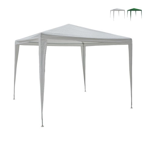 Gazebo 3x3 idrorepellente montaggio rapido con kit bianco Tropico Kampanj