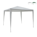 Gazebo 3x3 idrorepellente montaggio rapido con kit bianco Tropico Kampanj