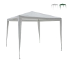 Gazebo 3x3 idrorepellente montaggio rapido con kit bianco Tropico Kampanj