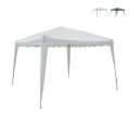Gazebo estensibile verde 3x3 in alluminio richiudibile Rapido Kampanj