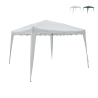 Gazebo estensibile verde 3x3 in alluminio richiudibile Rapido Kampanj