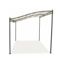 Gazebo a veranda idrorepellente 3x2,5m in ferro ecrù Sarnok Försäljning