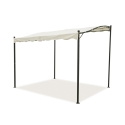 Gazebo a veranda idrorepellente 3x2,5m in ferro ecrù Sarnok Kampanj