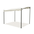 Gazebo a veranda idrorepellente 3x2,5m in ferro ecrù Sarnok Kampanj