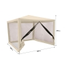 Gazebo idrorepellente con zanzariere 3x3m ferro ecrù Dakar Erbjudande