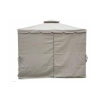 Gazebo idrorepellente 3x3m 4 tende laterali ferro tortora Tangeri Bestånd