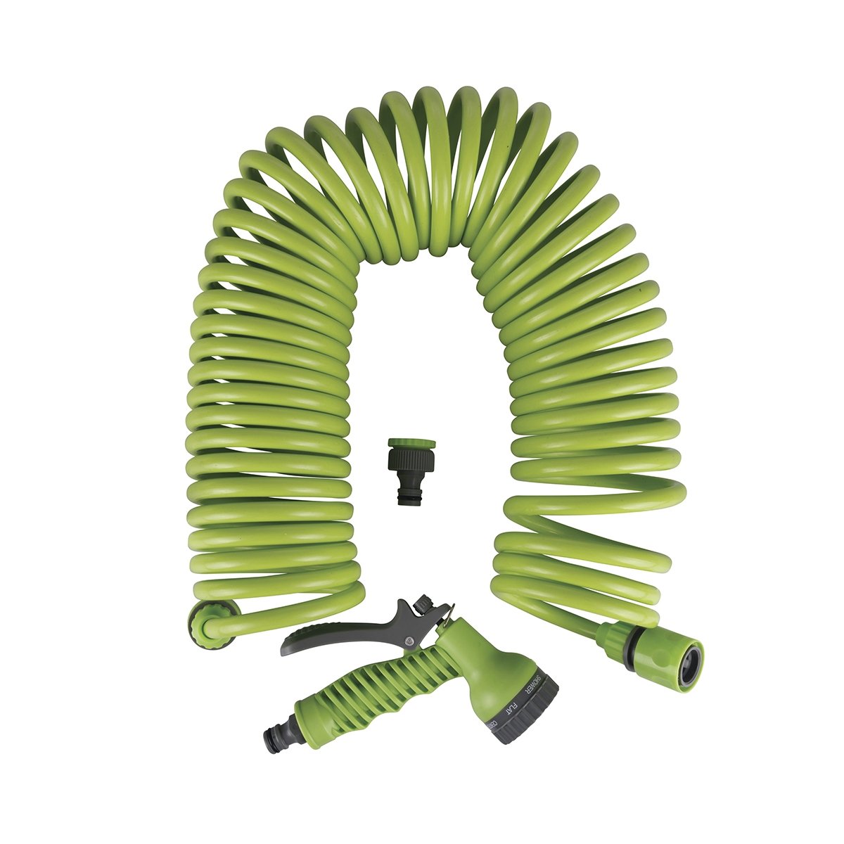 Flexibel trädgårdsslang spiral 12 m med Power munstycke Kampanj Flexibel trädgårdsslang spiral 12 m med Power munstycke Kampanj