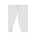 Magnetiskt insektsnät för dörr 130x220 cm dubbelhäftande tejp 8 magneter Zanzibar Katalog