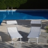 Strand- och trädgårdssäng i aluminium med solskydd Riccione Katalog