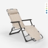 Solstol Däckstol för Strand och Trädgård Fällbar i Flera Lägen EMILY Pump Zero Gravity Inköp
