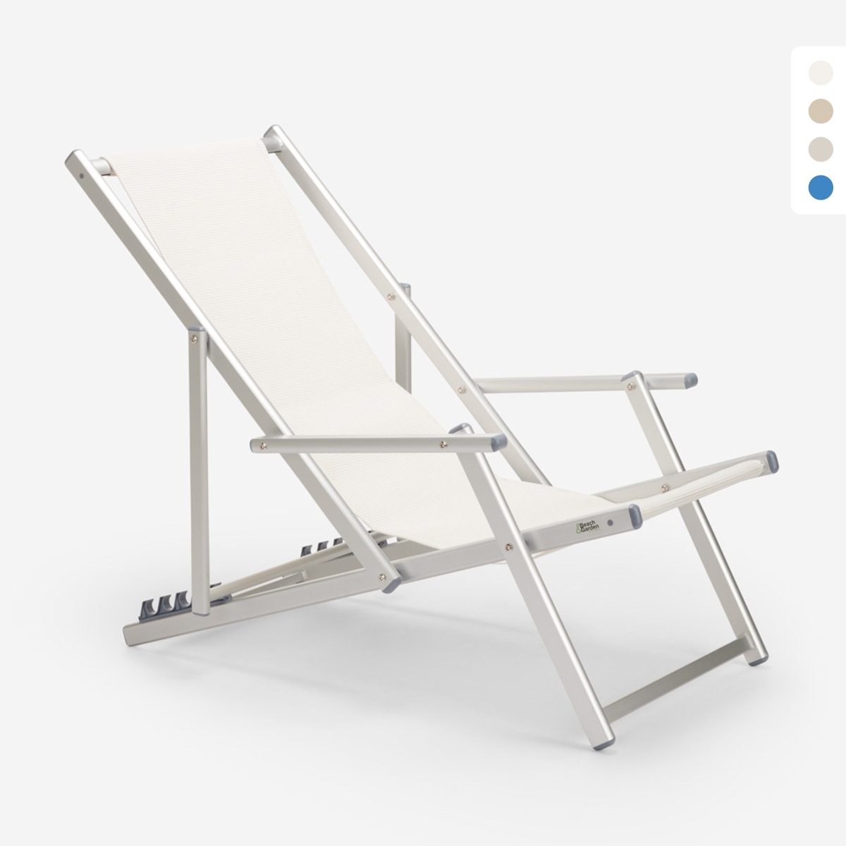 Däckstol solstol hav strand armstöd hopfällbar aluminium Riccione Gold Lux Mått Däckstol solstol hav strand armstöd hopfällbar aluminium Riccione Gold Lux Mått