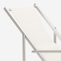 2 däckstolar solstolar hav strand armstöd aluminium hopfällbara Riccione Gold Lux 