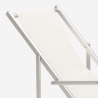 2 däckstolar solstolar hav strand armstöd aluminium hopfällbara Riccione Gold Lux 