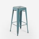 pall i metall industriell design vintage bar och kök stil steel stale Val