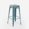 pall i metall industriell design vintage bar och kök stil steel stale Val