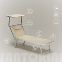 Solsäng Strand Hav i Aluminium Professionell Santorini 