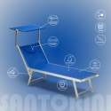 4 Solsängar Hav och Strand Professionell i Aluminium Santorini 