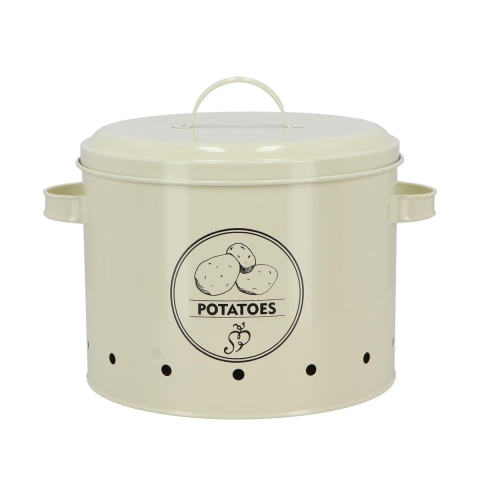 Köksburk för potatis i plåt med tryck och lock Kampanj