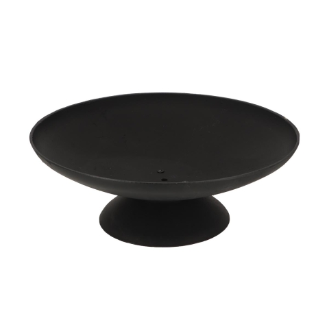 Svart rund utomhuseldstad i gjutjärn 50 cm Kampanj