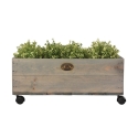 FSC-certifierad blomlåda i trä med hjul 59x39,2x25,2 cm Försäljning