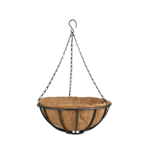 Hängande korg med kedja och kokoskärl 35 cm Kampanj