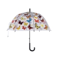 Transparent paraply med färgglada fjärilar Kampanj