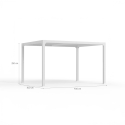 Bioklimatisk trädgårdspergola i aluminium 3x4m Manuell Trinidad 