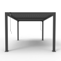 Bioklimatisk trädgårdspergola i aluminium 3x4m Manuell Trinidad Pris