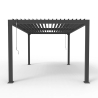 Bioklimatisk trädgårdspergola i aluminium 3x4m Manuell Trinidad Kostnad