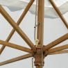 Trädgårdsparasoll 3x3m central bambustång vindtålig Khumat Erbjudande