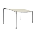 Väggmonterad pergola i järn 3x4 m för utomhusbruk Kansas Kampanj