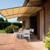 Väggmonterad pergola i järn 3x4 m för utomhusbruk Kansas Erbjudande