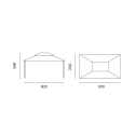 Järngazebo 3x2 för trädgård Illinois Rabatter