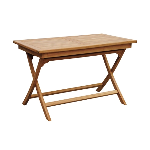 Fällbart trädgårdsbord i teak, 80x120cm, Lipari Kampanj