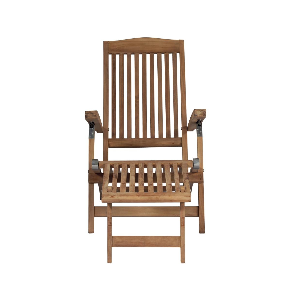 Teak solstol med justerbar rygg för trädgård Streamer Kampanj Teak solstol med justerbar rygg för trädgård Streamer Kampanj