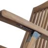 Teak solstol med justerbar rygg för trädgård Streamer Katalog