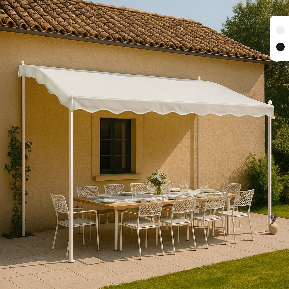 Paviljong 3x2 Meter Trädgård Stål Ingång Bar Hotell Pergola Kampanj Paviljong 3x2 Meter Trädgård Stål Ingång Bar Hotell Pergola Kampanj