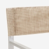 Solstol strand hav hopfällbar bärbar aluminium textilen Regista Gold